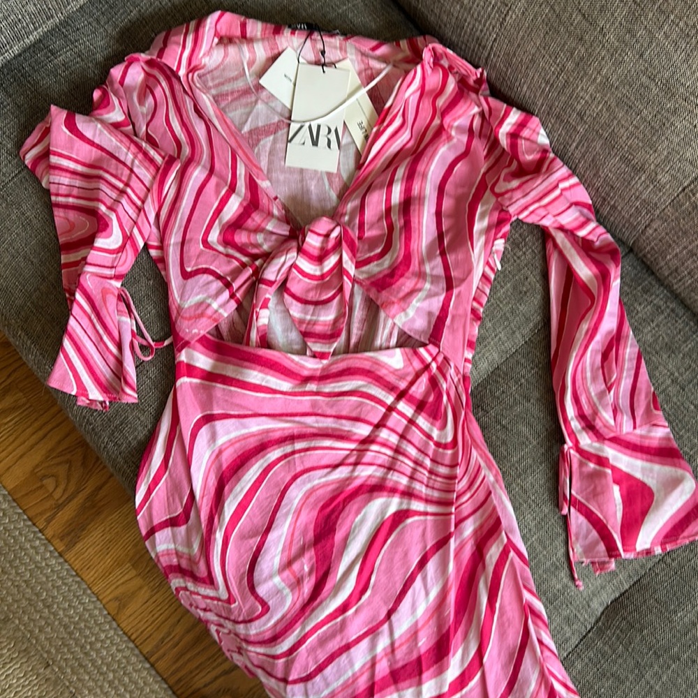 Zara Dancing Queen Linen Dress